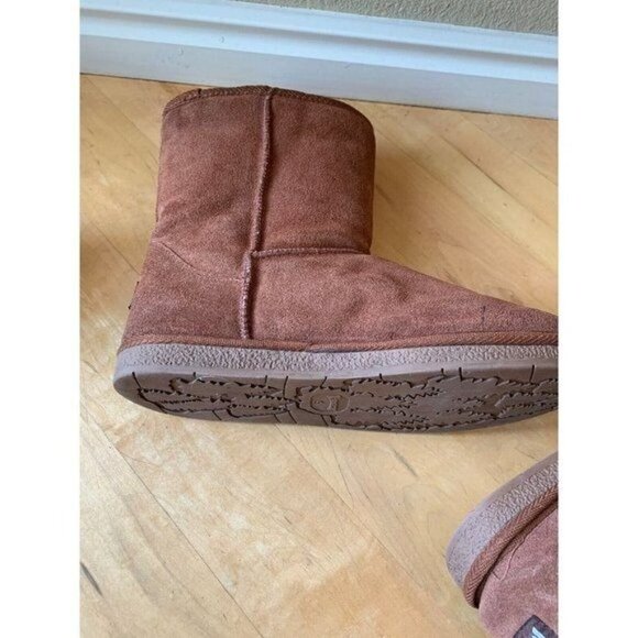 Tamarac Audrey Brown Suede Shearling Lined Winter Boots Size 9 - Picture 10 of 11